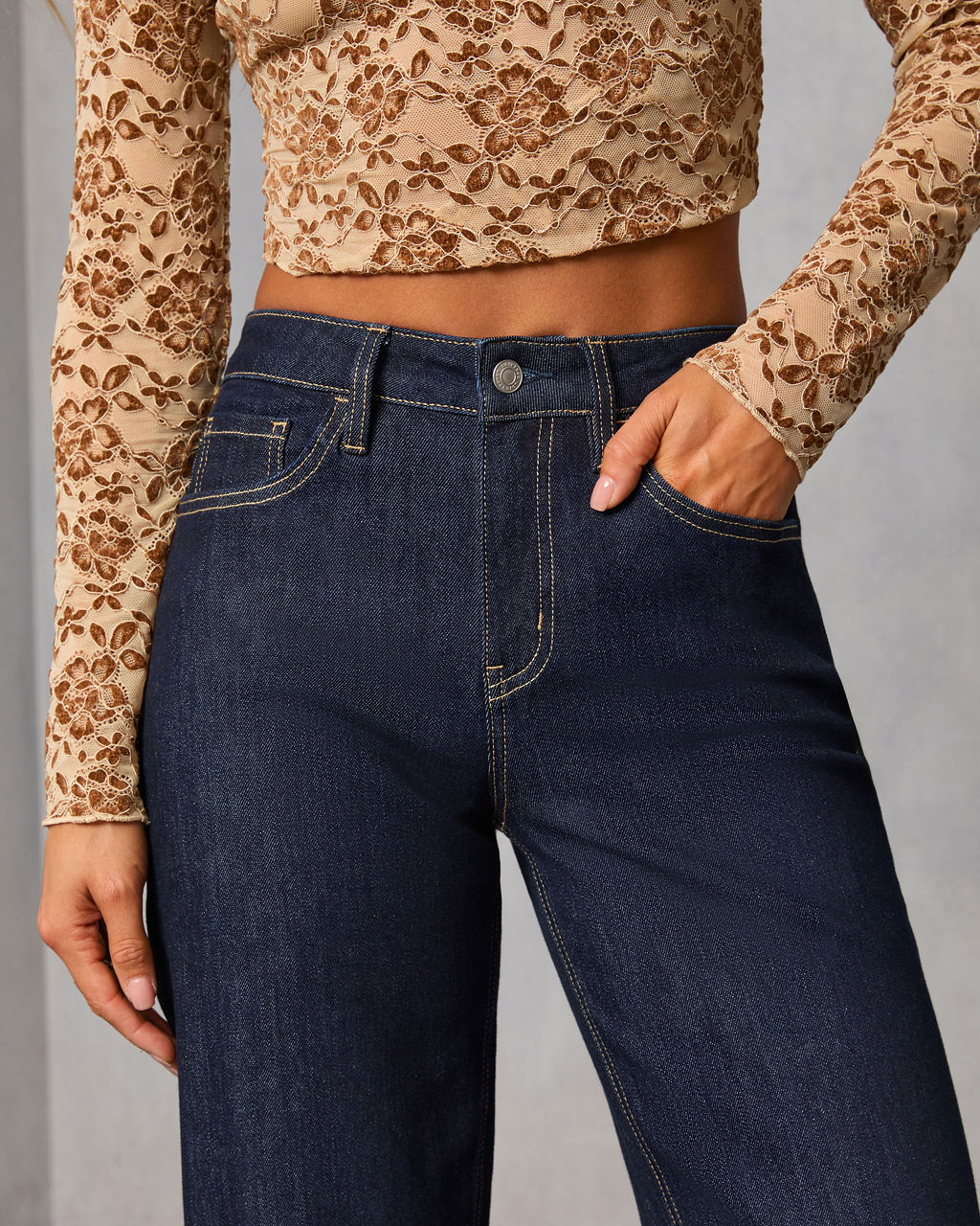 Rayden Stretch Slim Barrel Jeans-Vogue Logic