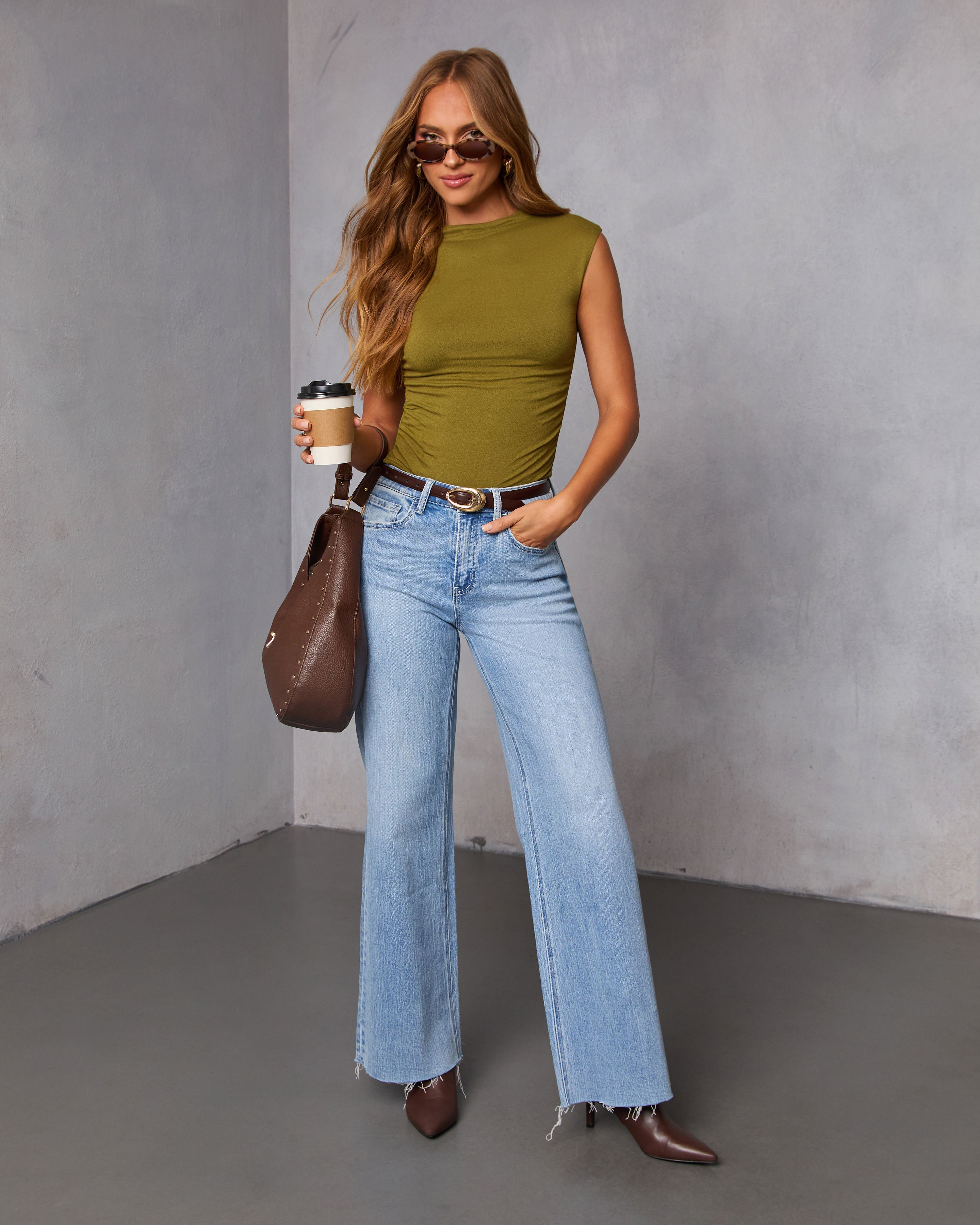 Dylan Cropped Mock Neck Top-Vogue Logic