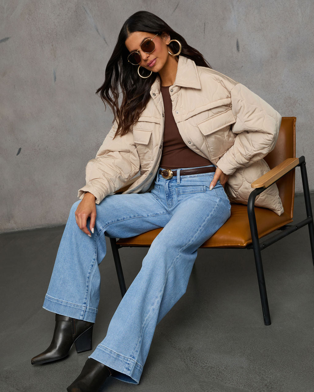 Chilly Morning Lightweight Quilted Jacket-Vogue Logic