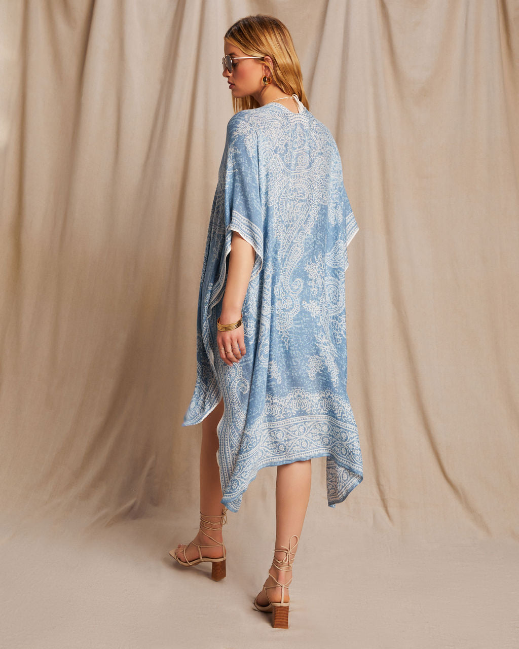 Inaya Printed Kimono-Vogue Logic