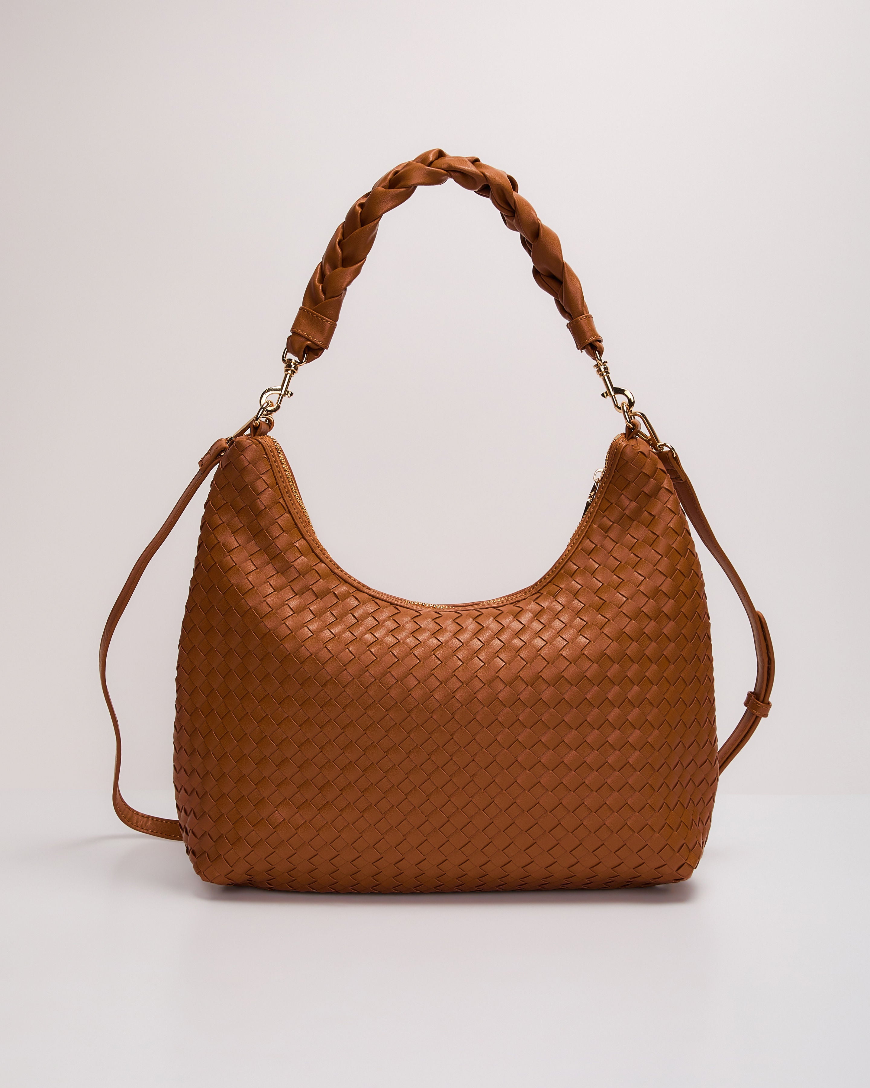 At My Side Faux Leather Hobo Bag-Vogue Logic