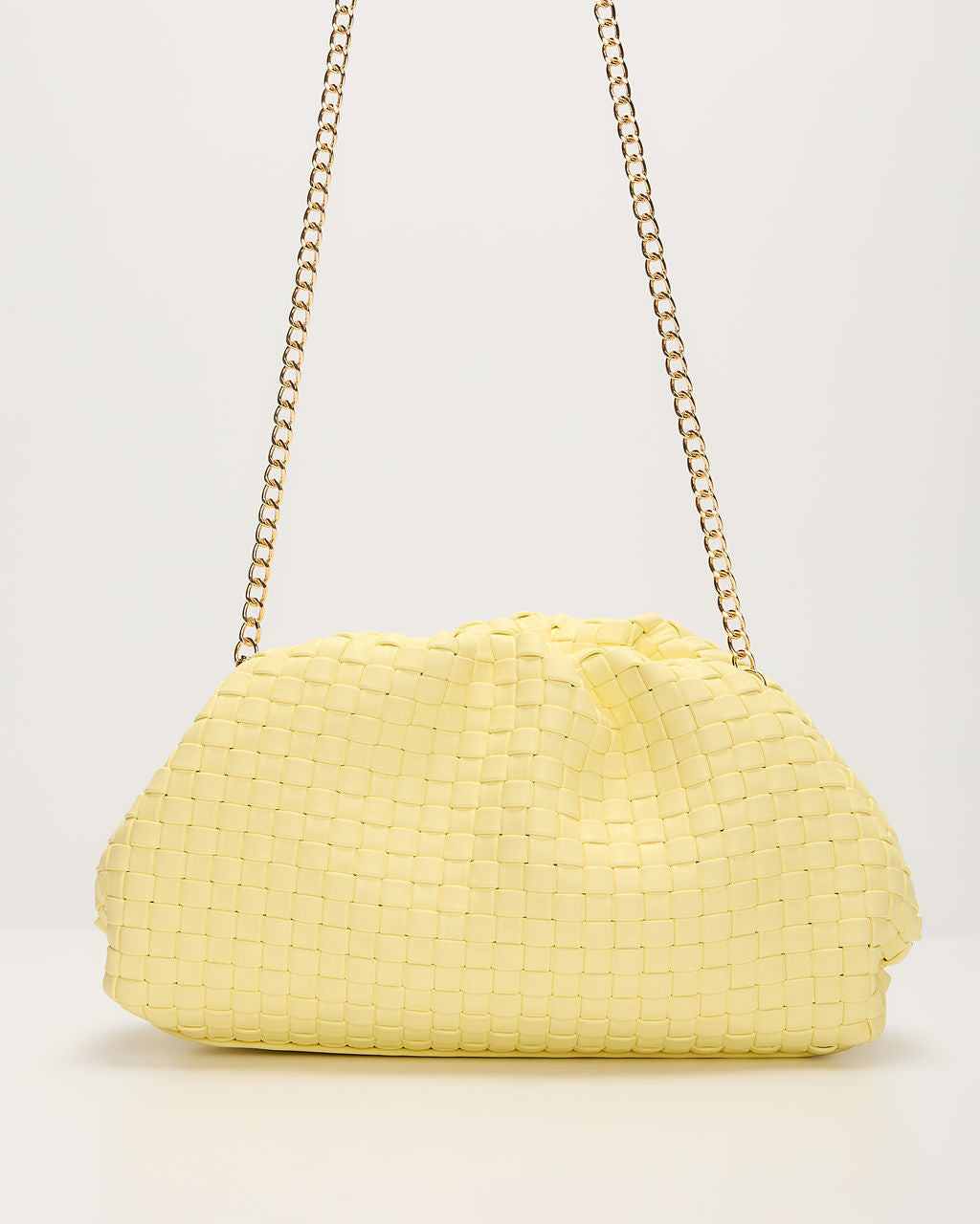 Janice Woven Leather Pouch Clutch-Vogue Logic