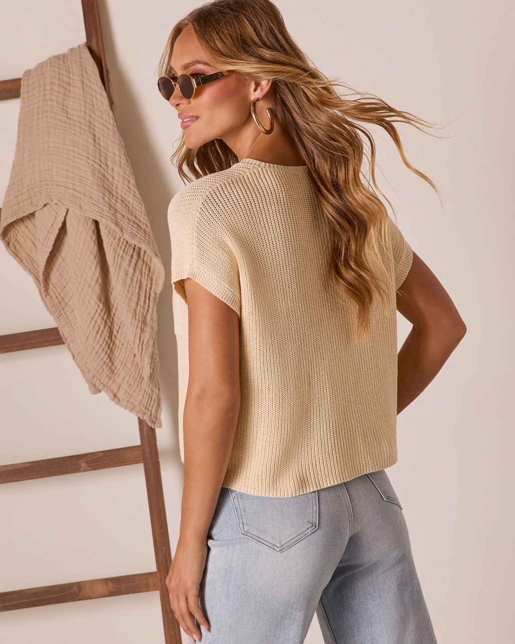 Kerry Relaxed Sweater Top-Vogue Logic