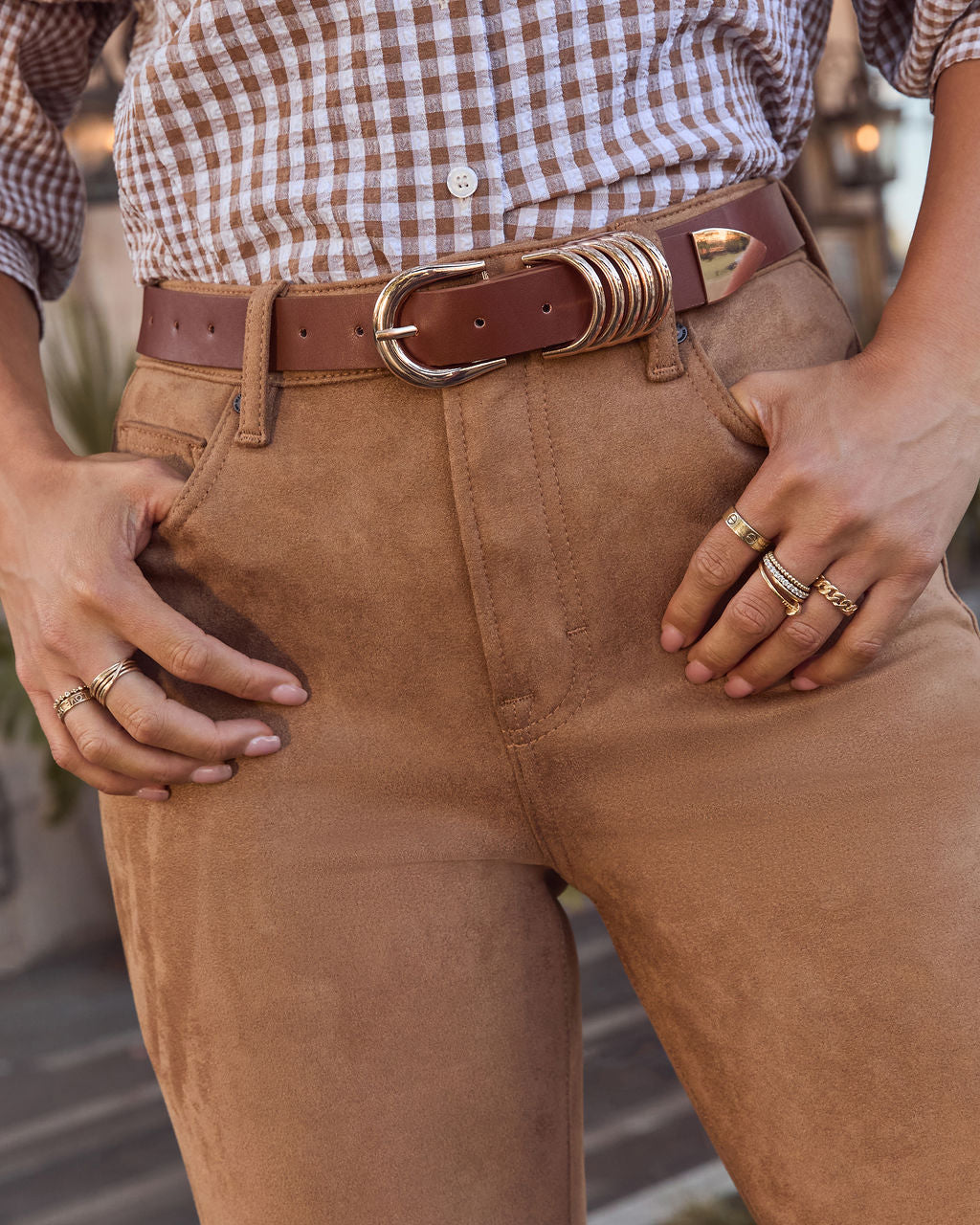 Greer Stacked Buckle Belt-Vogue Logic