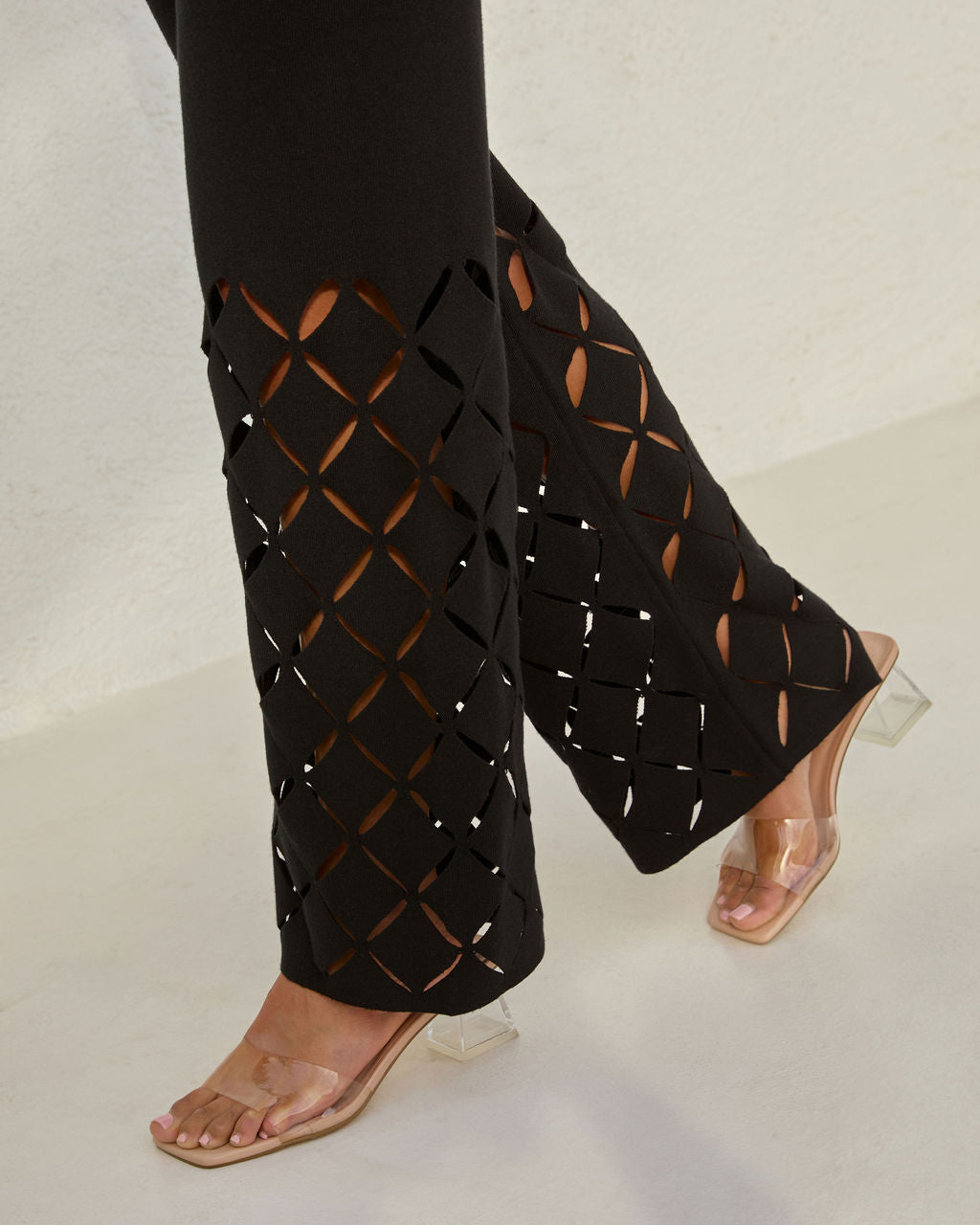 Colette Laser Cut Out Pants-Vogue Logic