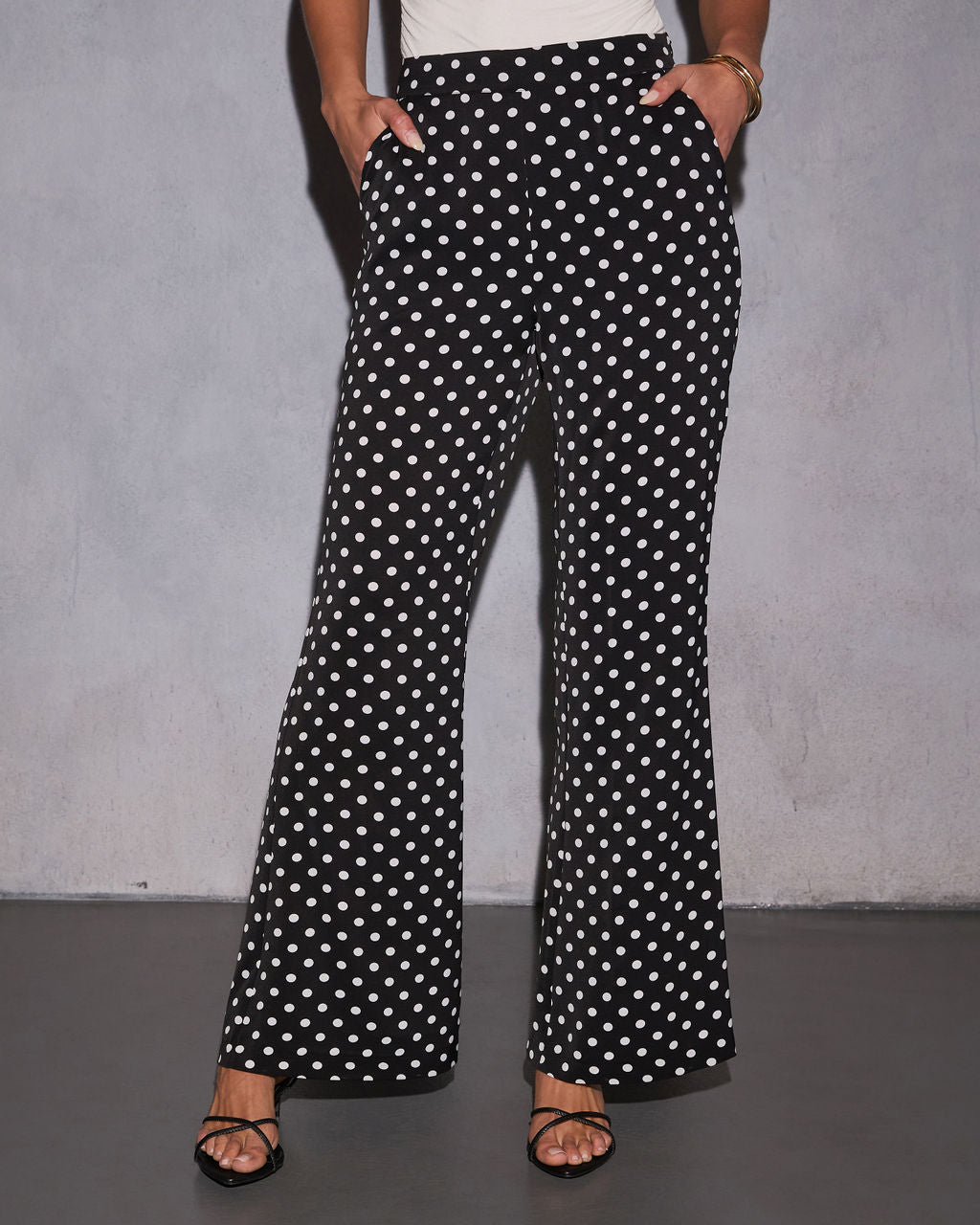 Korey Polka Dot Trouser Pants-Vogue Logic