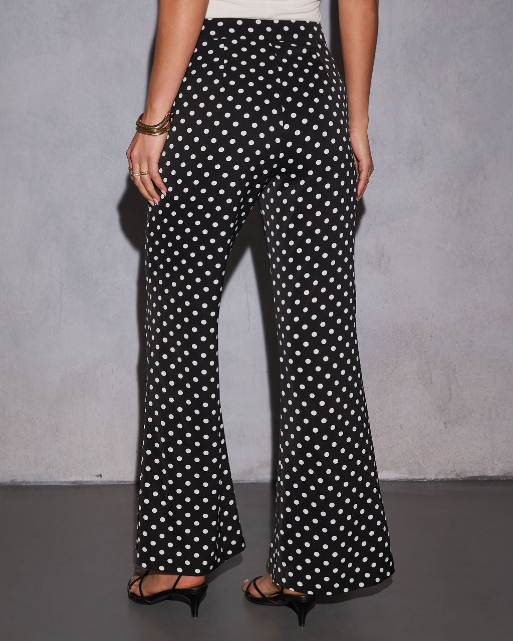 Korey Polka Dot Trouser Pants-Vogue Logic