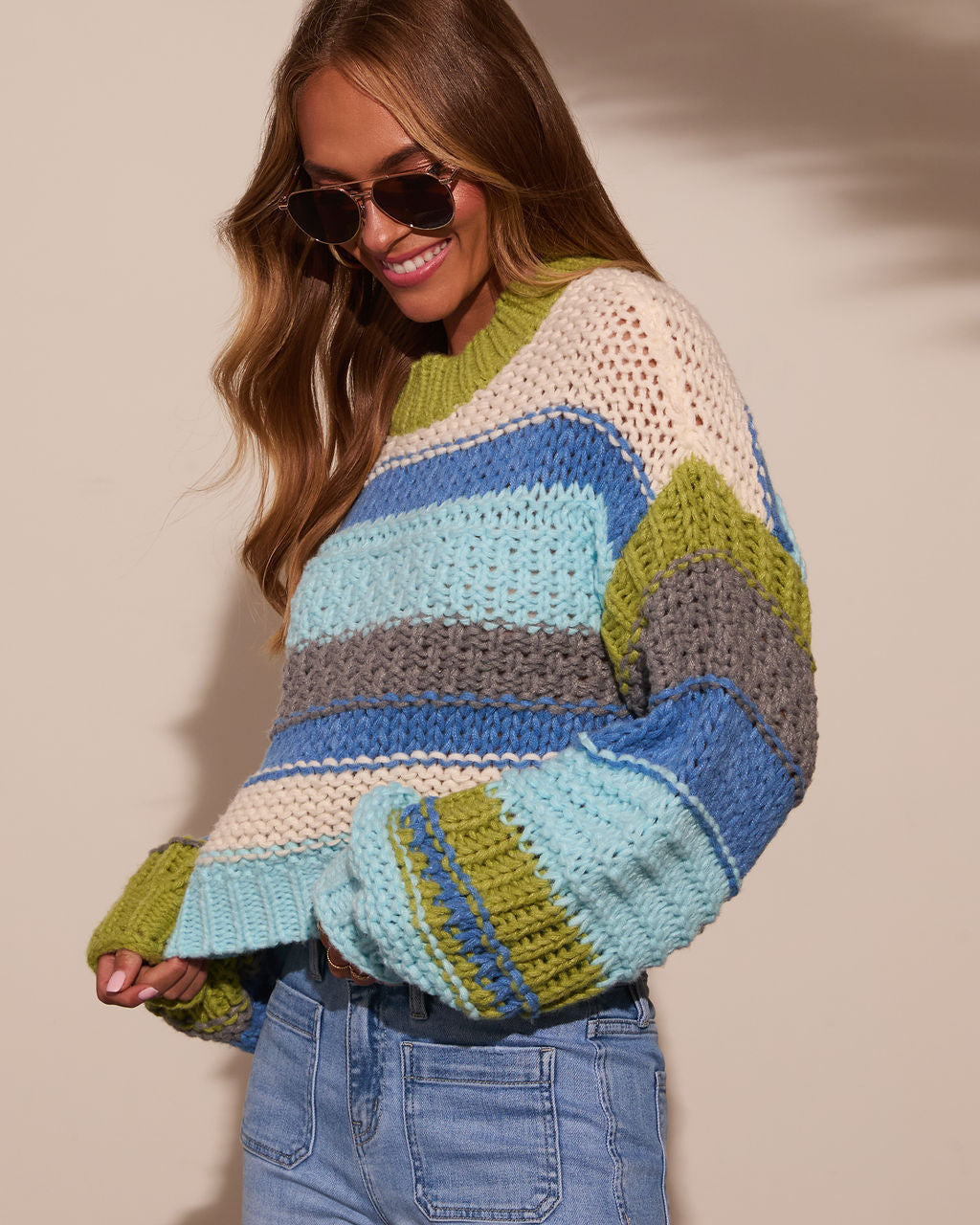 Harvest Feels Cropped Knit Sweater-Vogue Logic