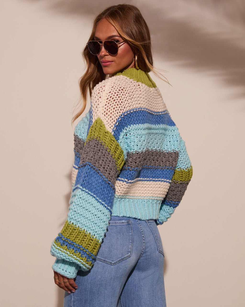 Harvest Feels Cropped Knit Sweater-Vogue Logic