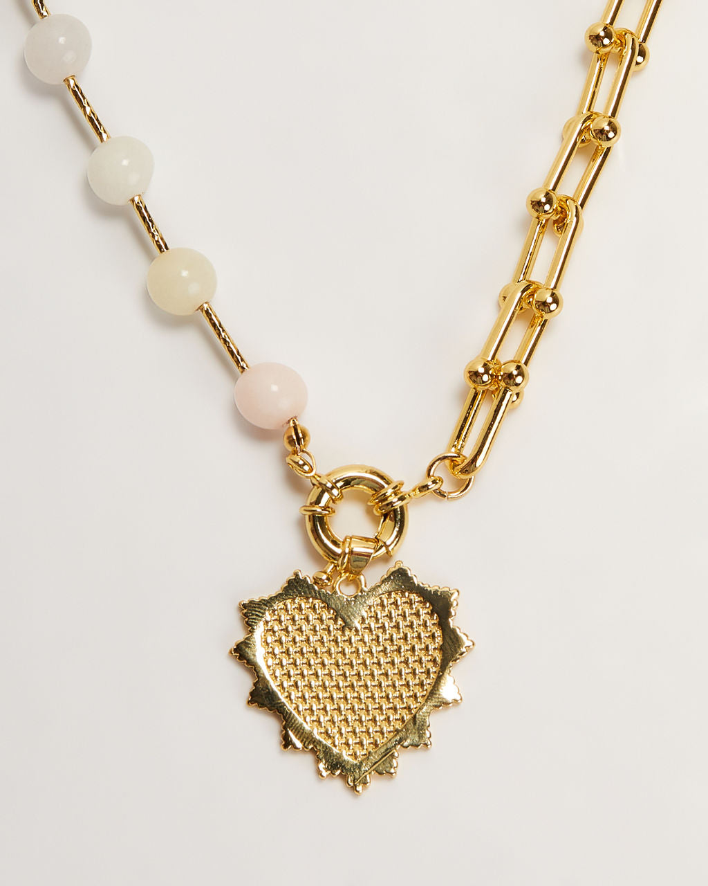Sophia 18K Gold Plated Heart Necklace-Vogue Logic