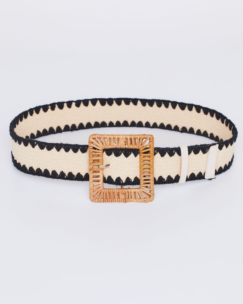 Rubin Square Tonal Straw Belt-Vogue Logic