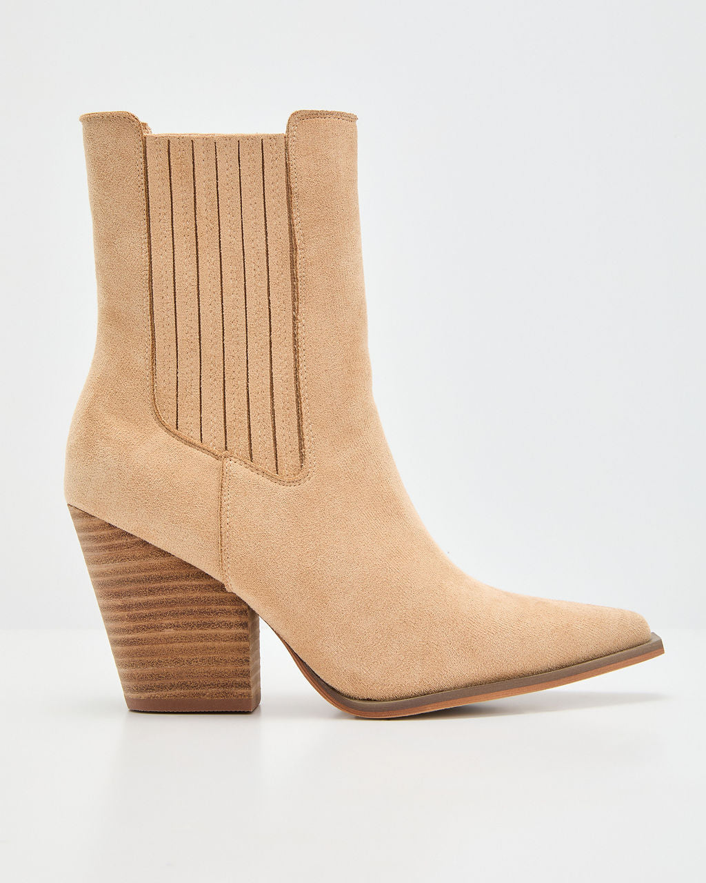 Ragabond Suede Ankle Booties-Vogue Logic