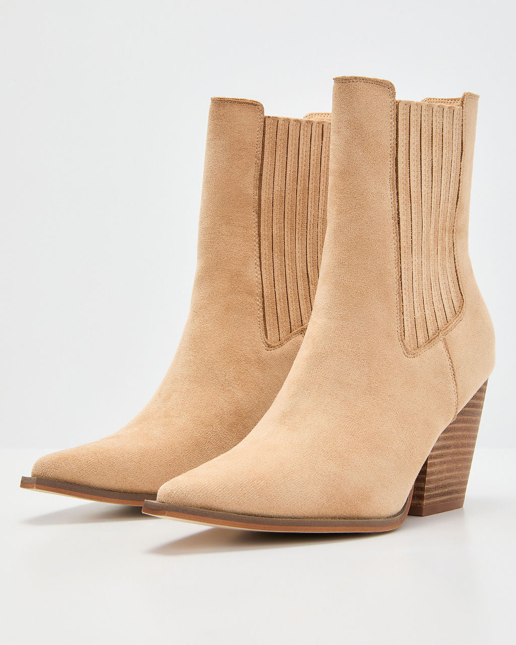 Ragabond Suede Ankle Booties-Vogue Logic