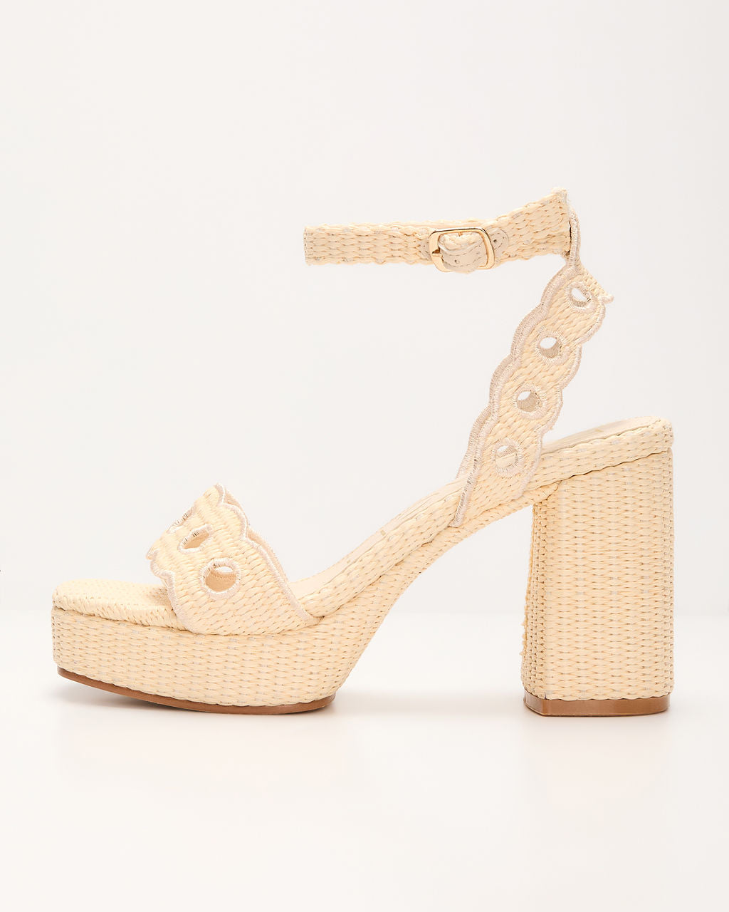Jetsetter Woven Platform Heels-Vogue Logic