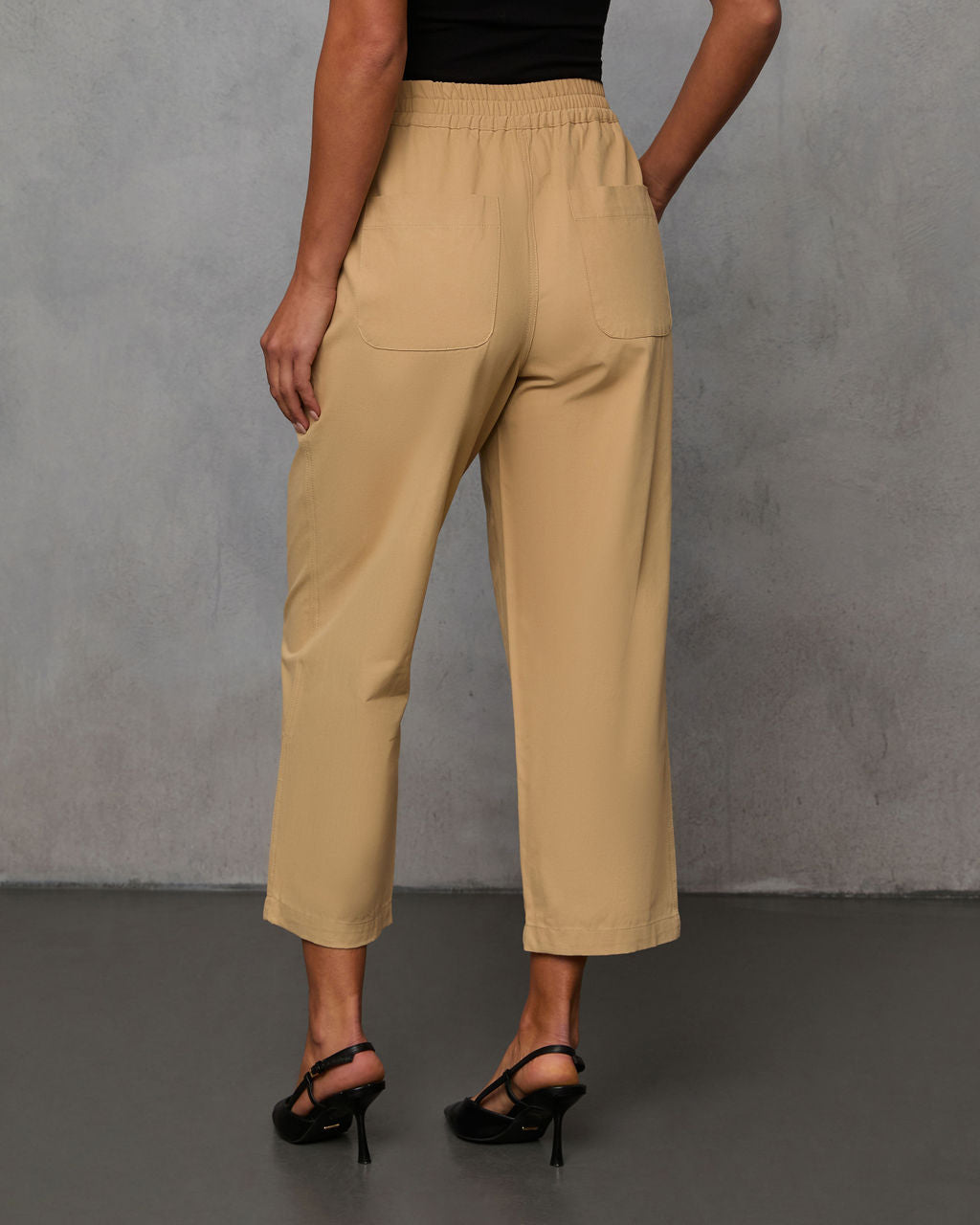 Rennes Cropped Pleated Pants-Vogue Logic