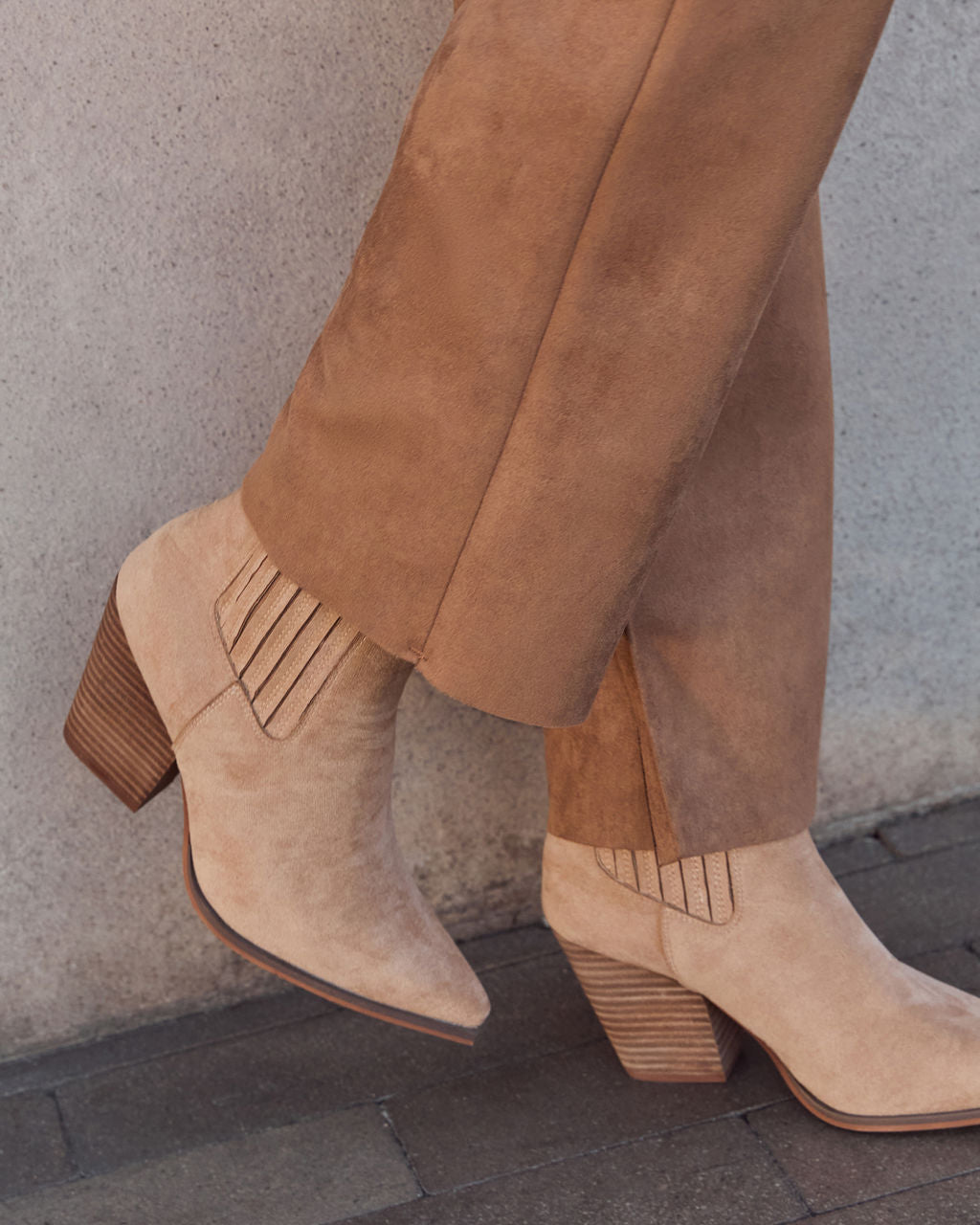 Ragabond Suede Ankle Booties-Vogue Logic