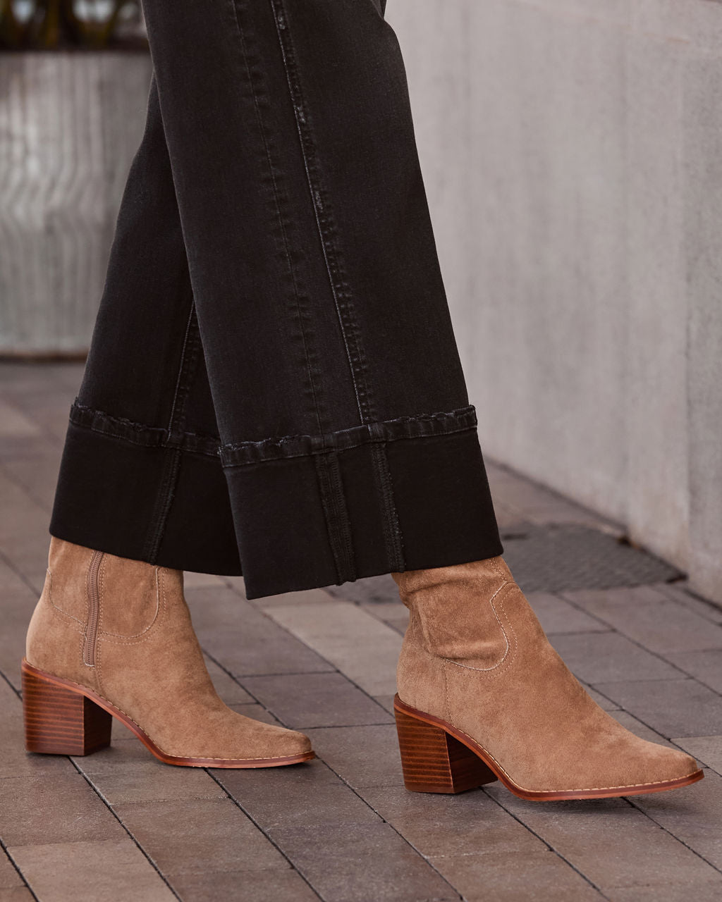 Alexie Suede Bootie-Vogue Logic