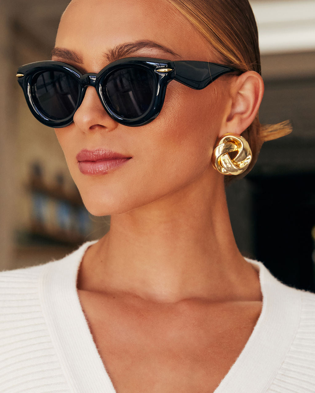 Caroline Round Sunglasses-Vogue Logic