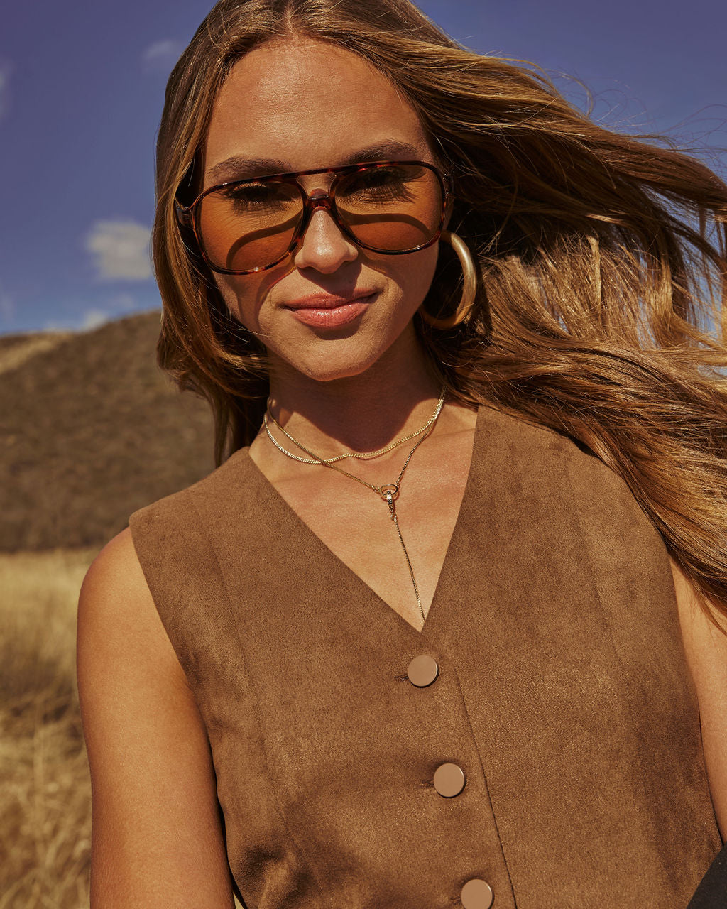 Bellah Classic Aviator Sunglasses-Vogue Logic