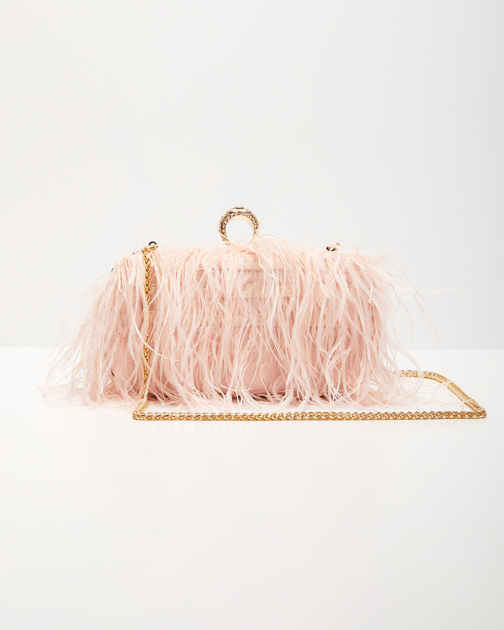 Emily Feather Clutch-Vogue Logic