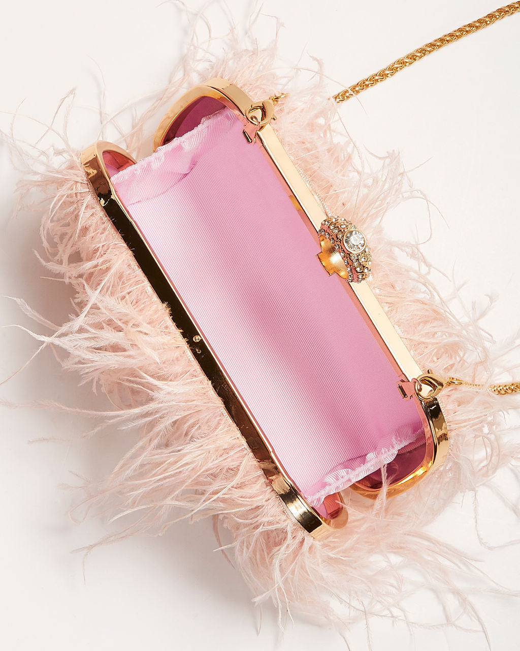 Emily Feather Clutch-Vogue Logic