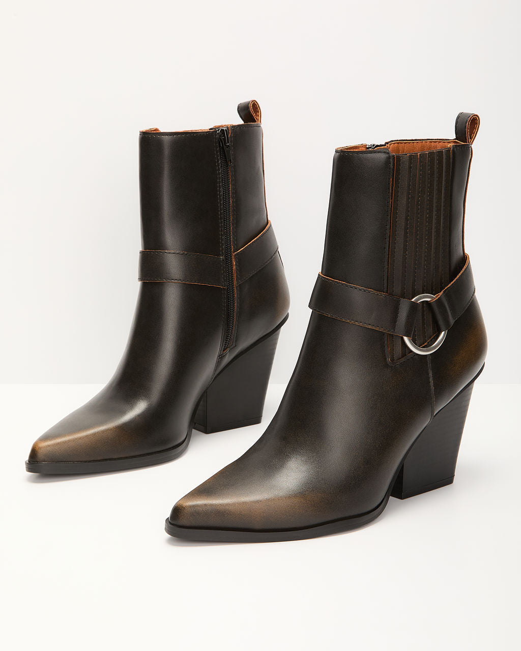 Neptune Western Ankle Boots-Vogue Logic