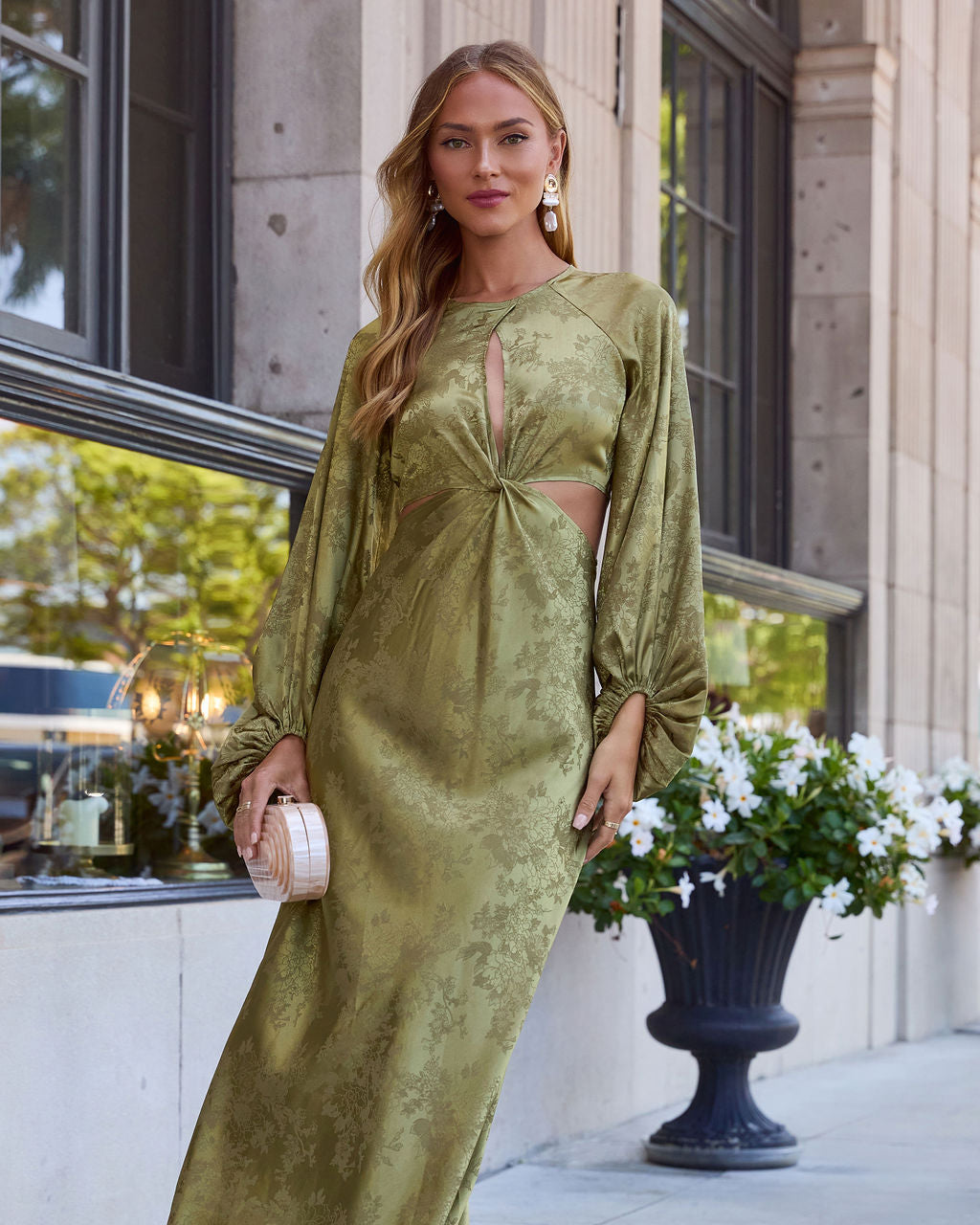 Under My Spell Cutout Maxi Dress-Vogue Logic