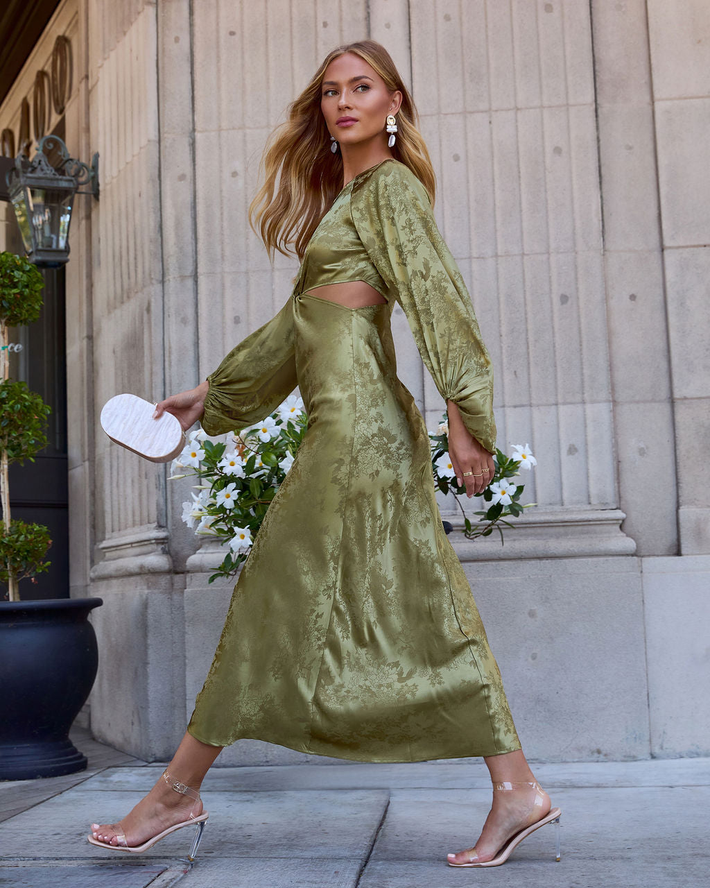 Under My Spell Cutout Maxi Dress-Vogue Logic