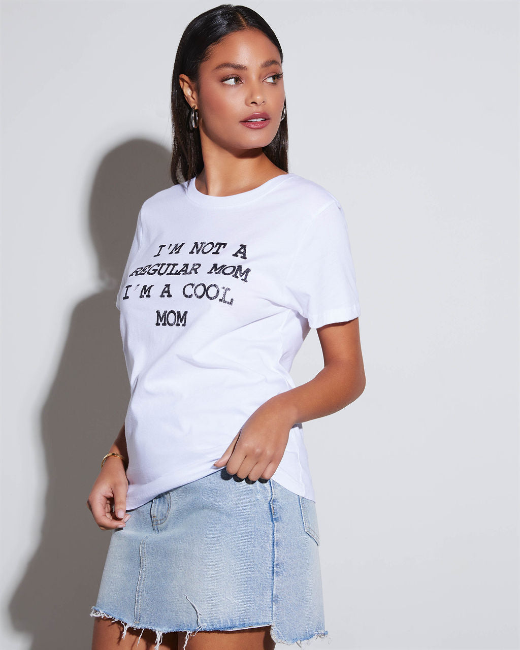 Cool Mom Club Cotton Tee-Vogue Logic