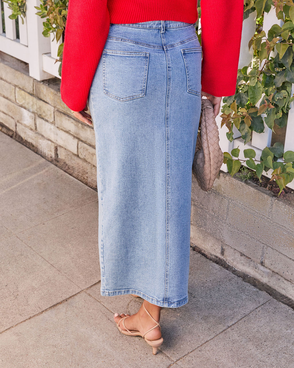 Bianka Denim Midi Skirt-Vogue Logic