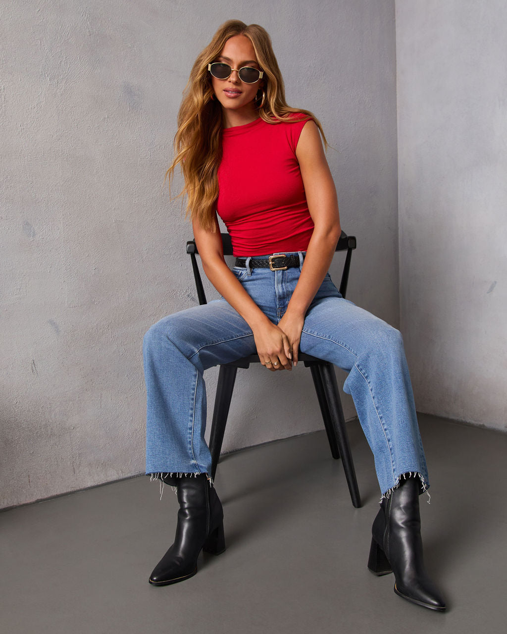 Dylan Cropped Mock Neck Top-Vogue Logic