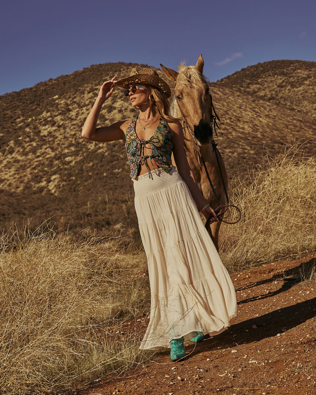 Lush Lotus Front Tie Crop Top-Vogue Logic