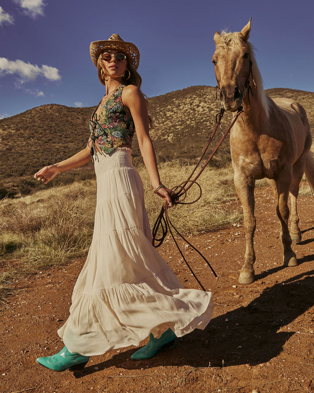 Lush Lotus Front Tie Crop Top-Vogue Logic