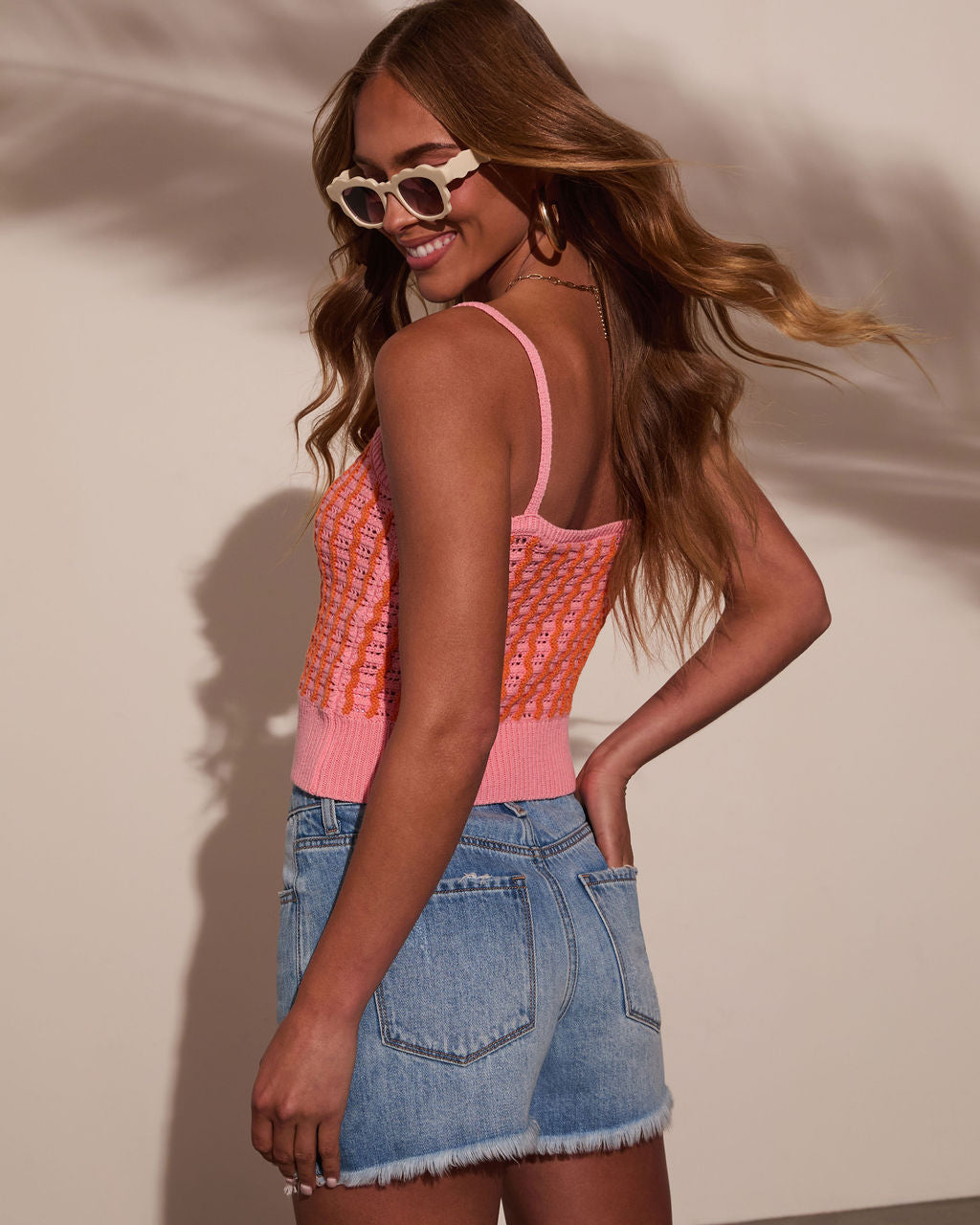 Shawnie Knit Crochet Tank-Vogue Logic