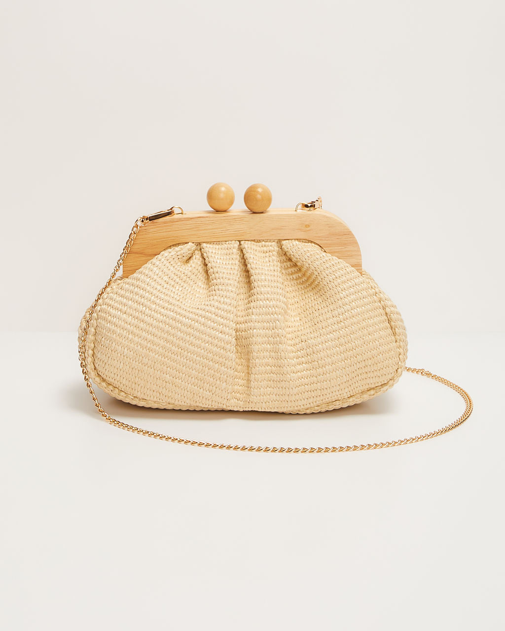 Beach Club Raffia Clutch-Vogue Logic