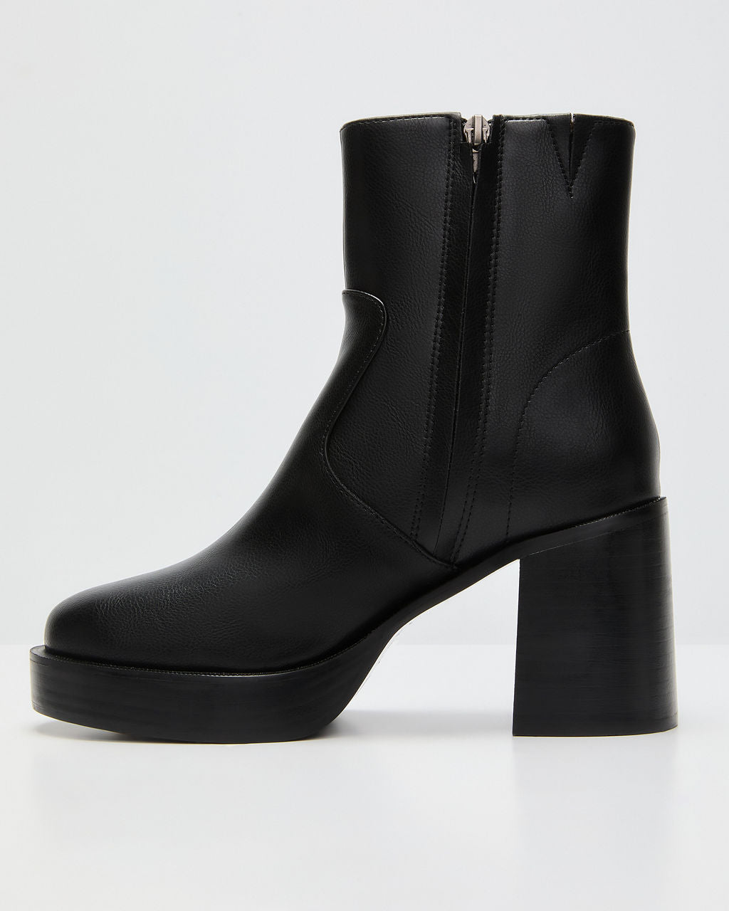 Roem Leather Platform Ankle Booties-Vogue Logic