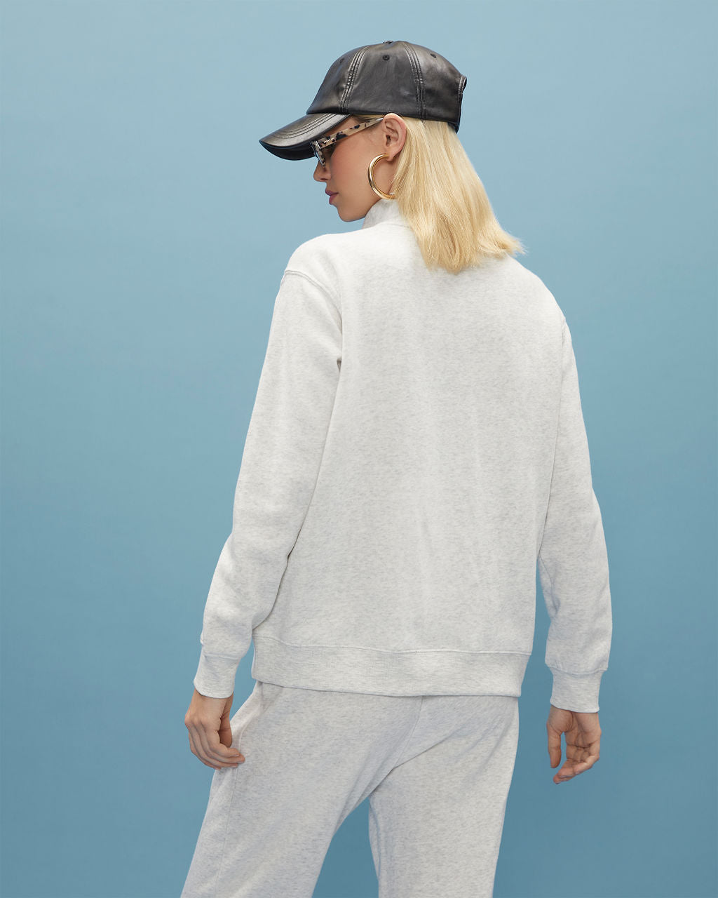 Dreamcatcher Cotton Blend Half Zip Pullover-Vogue Logic