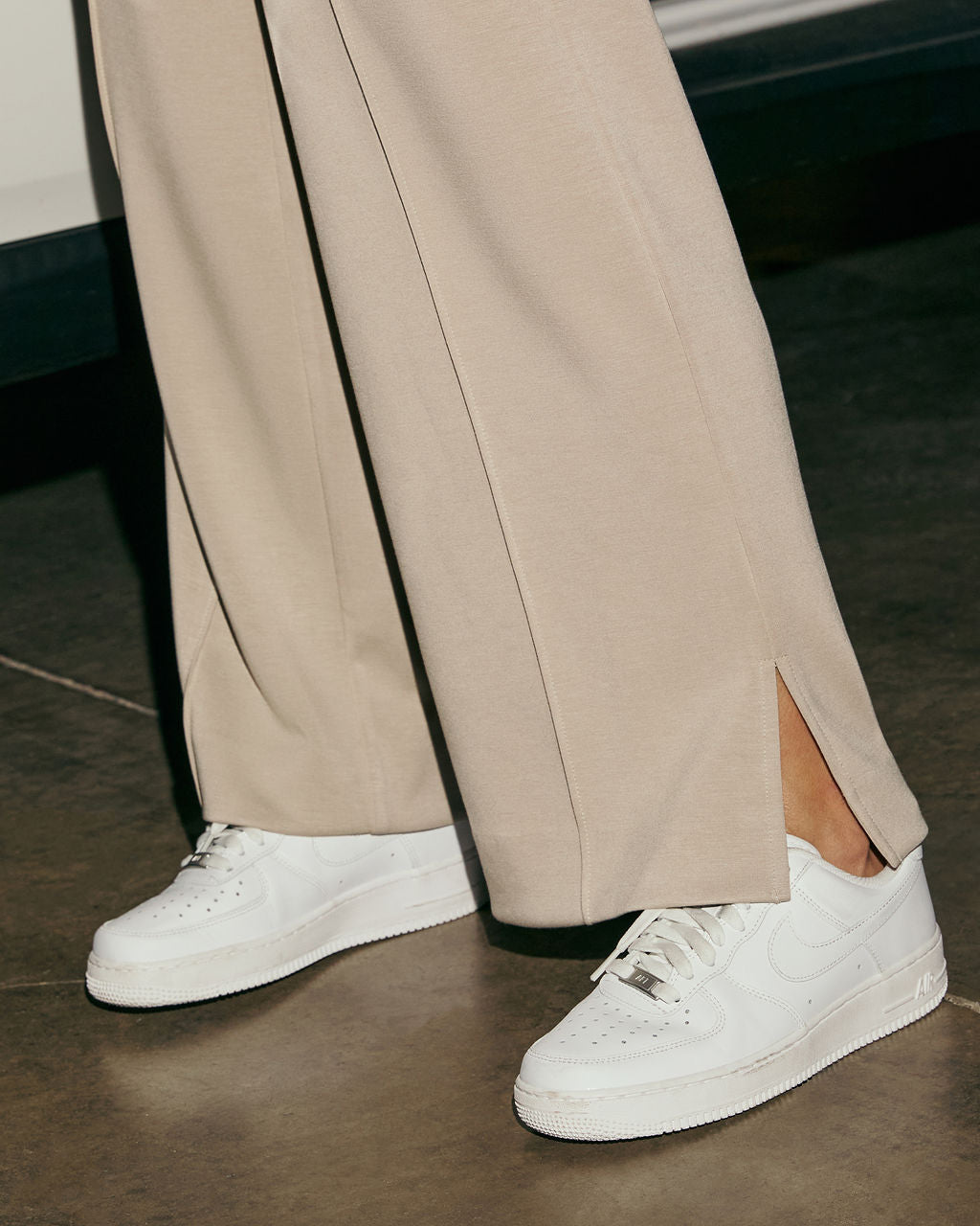 On The Way Sporty Wide Leg Pants-Vogue Logic