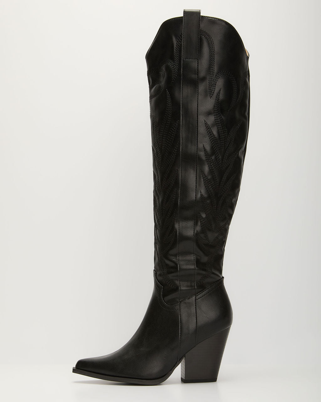 Bronco Western Knee High Boots-Vogue Logic
