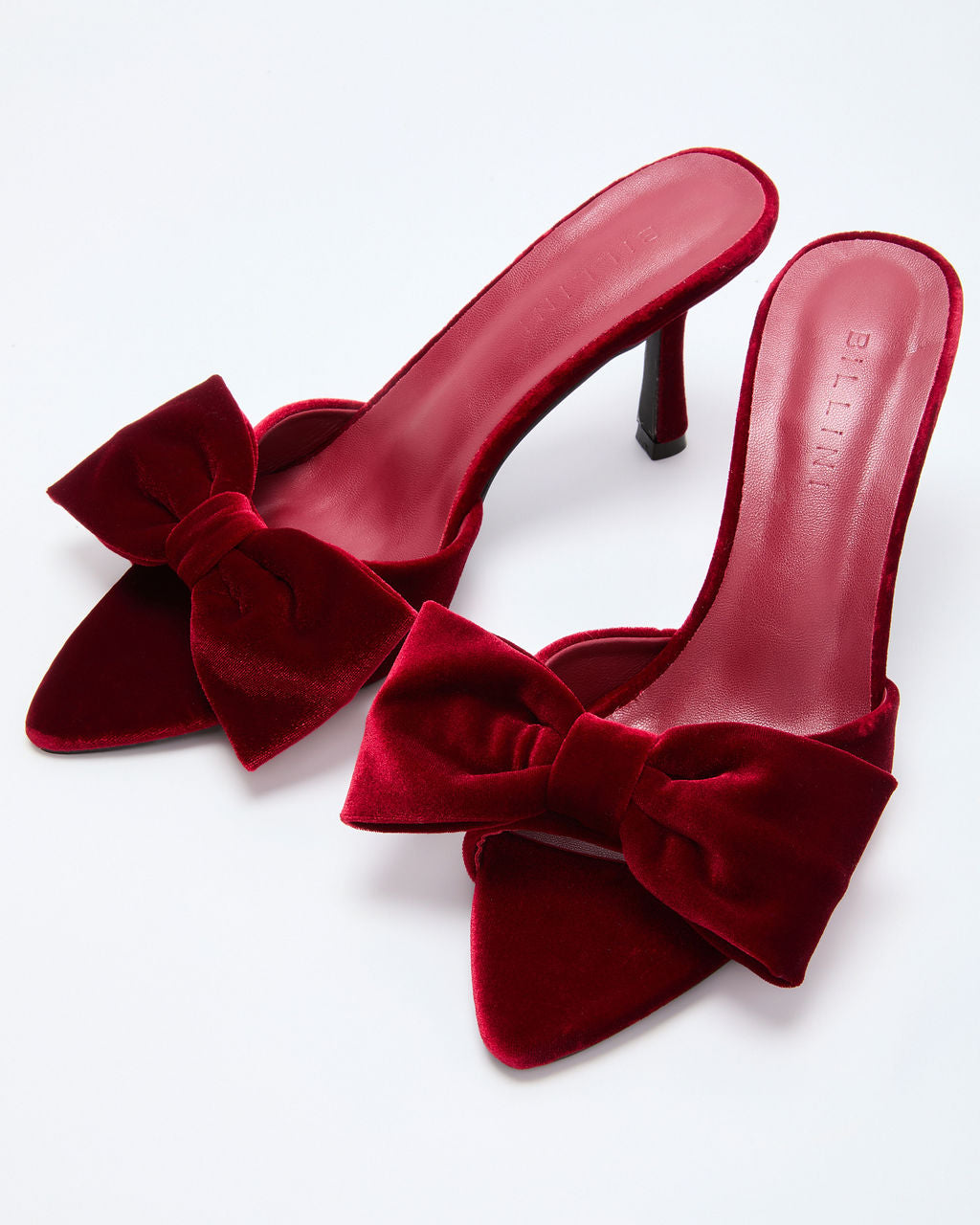 Jingle Drop Velvet Bow Mules-Vogue Logic