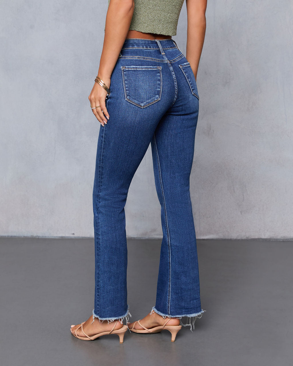 Coelho Stretch High Rise Bootcut Jeans-Vogue Logic