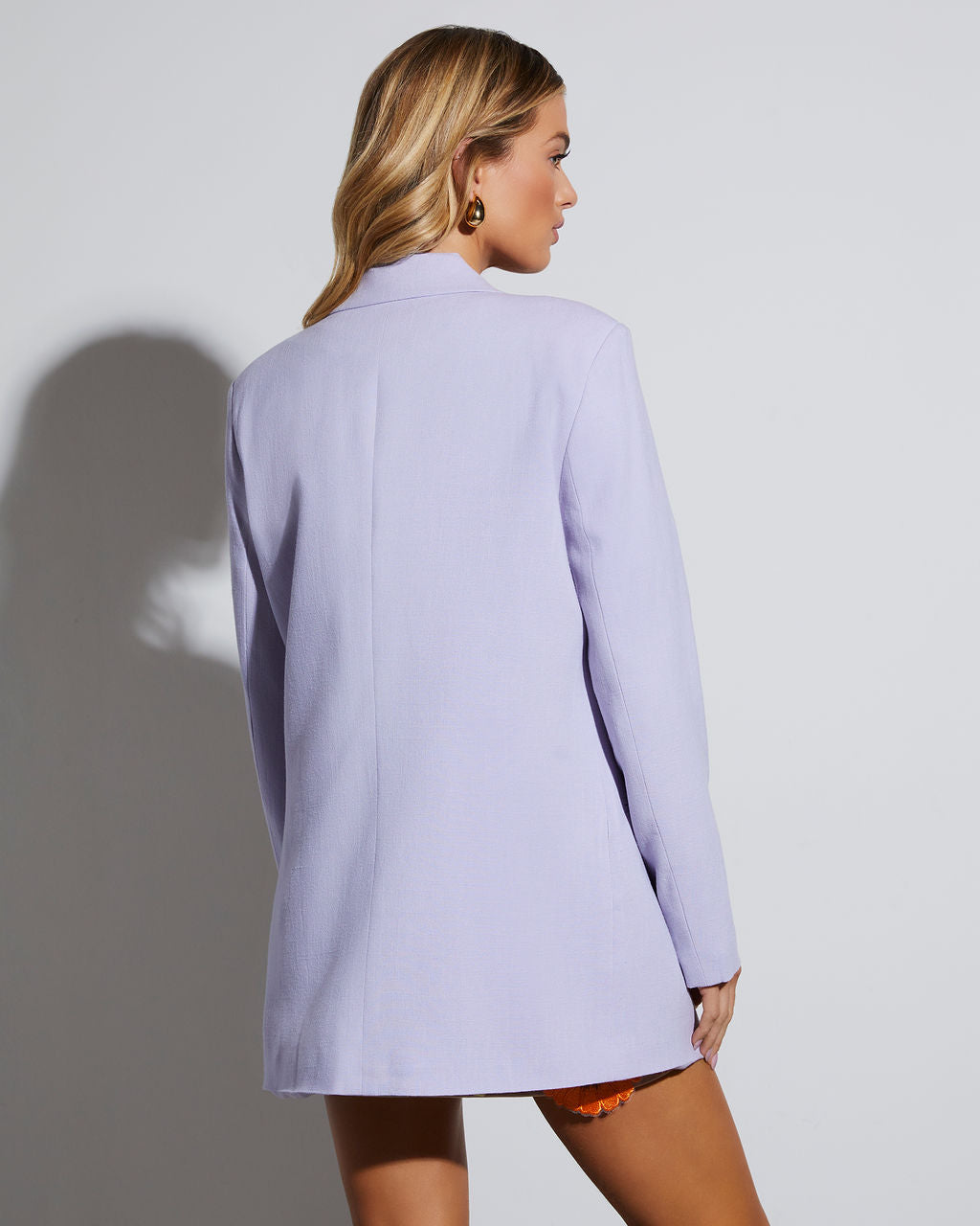 Confidence Double Breasted Linen Blazer-Vogue Logic