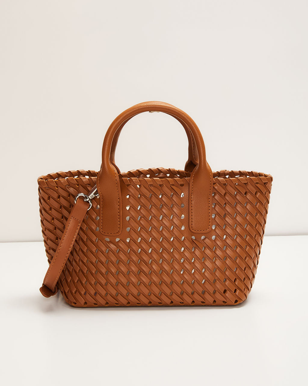 Picnic Date Woven Top Handle Tote Bag-Vogue Logic