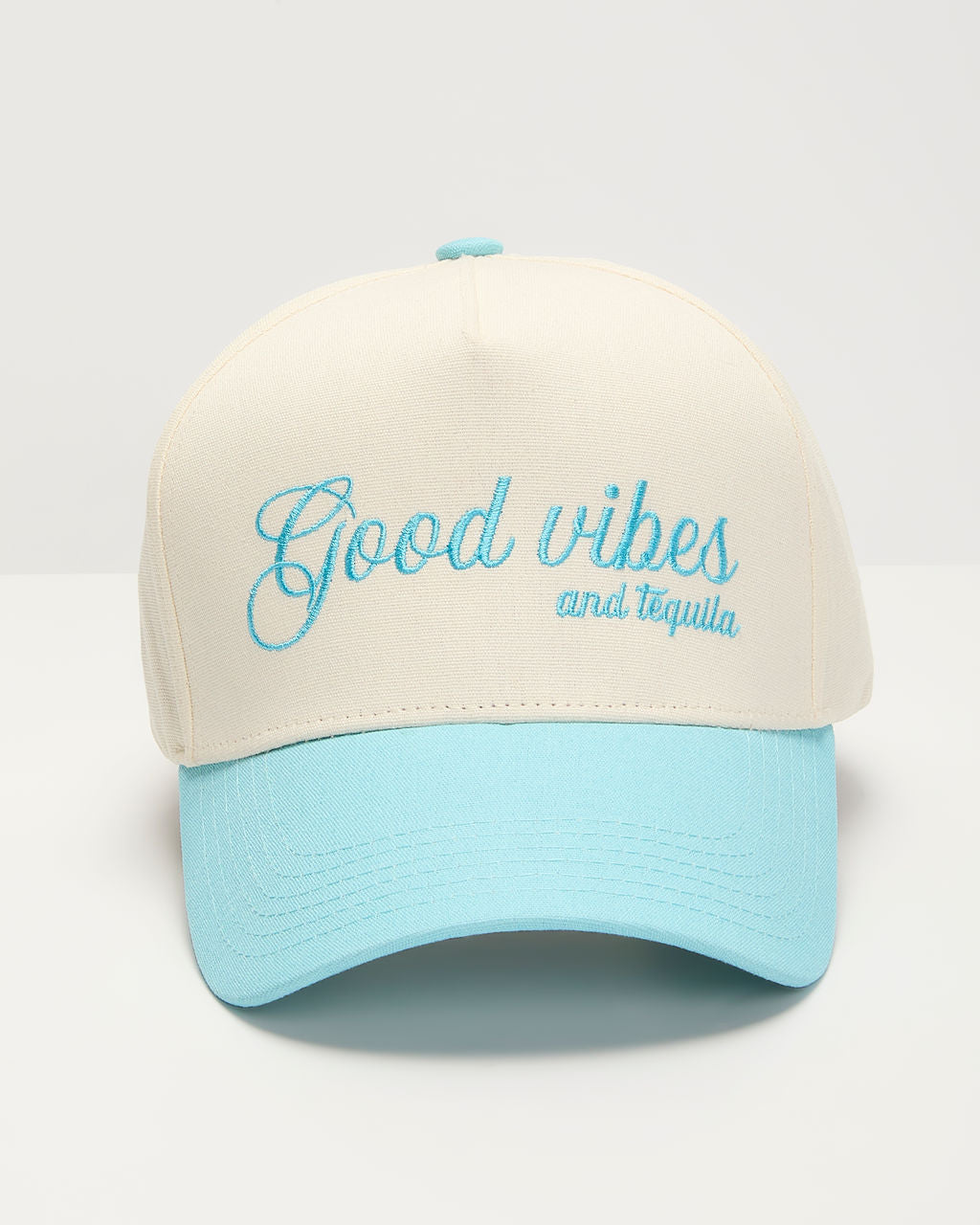 Good Vibes and Tequila Trucker Hat-Vogue Logic