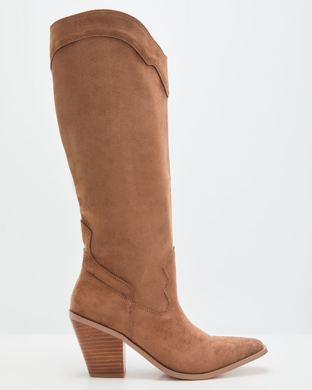Carlisle Suede Heeled Boots-Vogue Logic