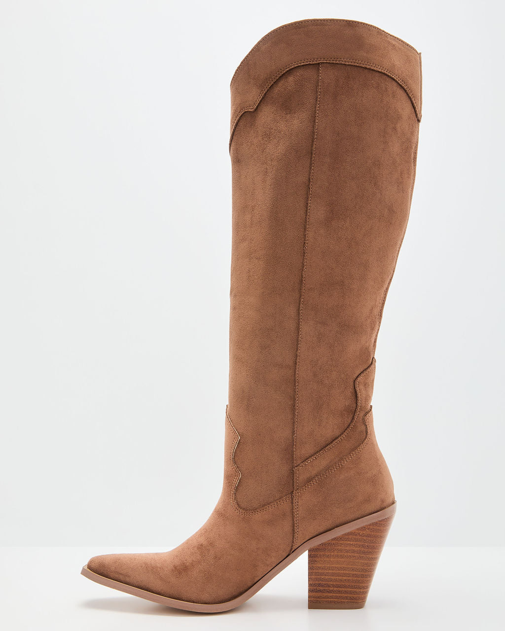 Carlisle Suede Heeled Boots-Vogue Logic