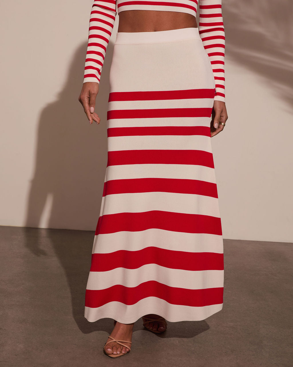 Montez Striped Maxi Skirt-Vogue Logic