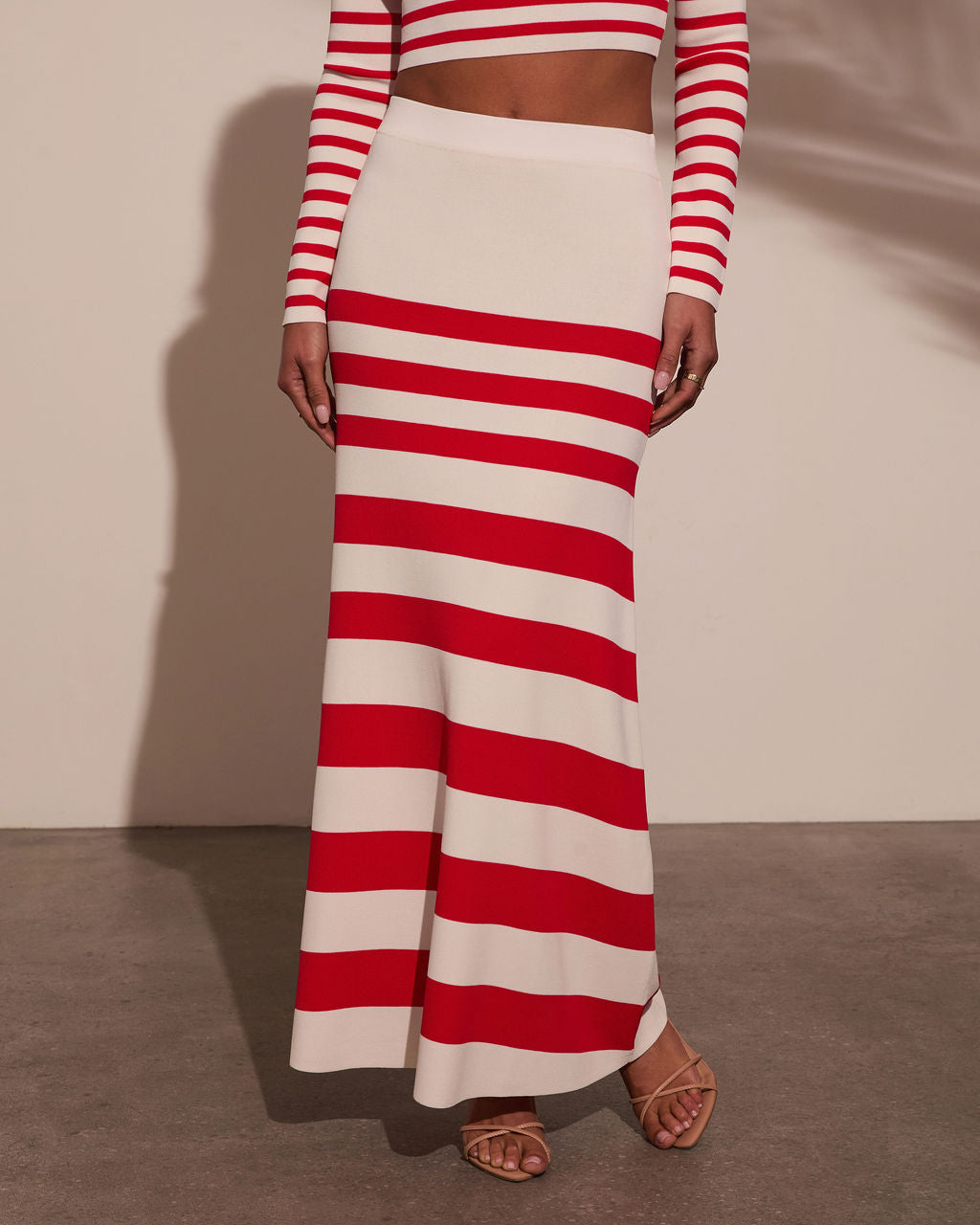Montez Striped Maxi Skirt-Vogue Logic