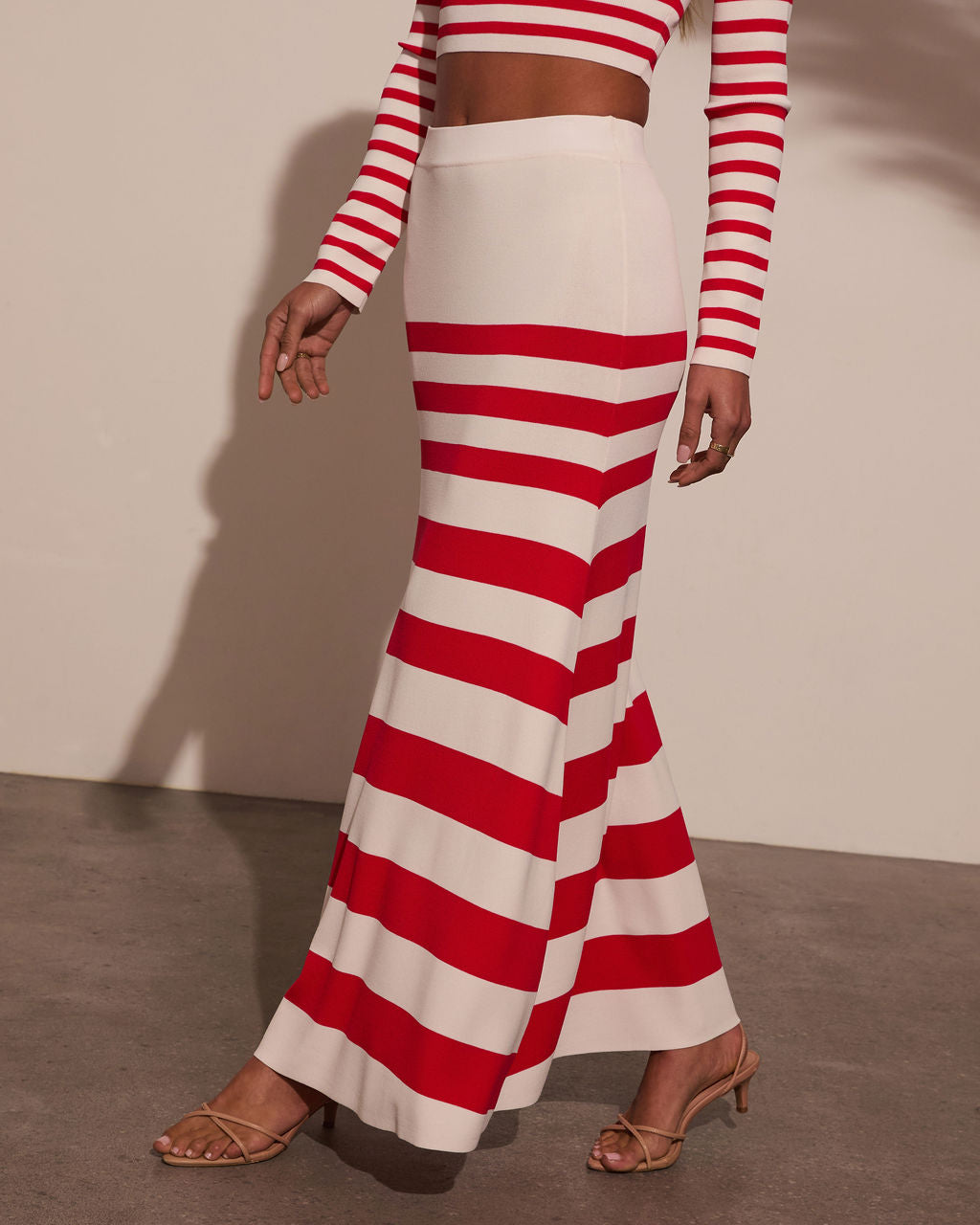 Montez Striped Maxi Skirt-Vogue Logic