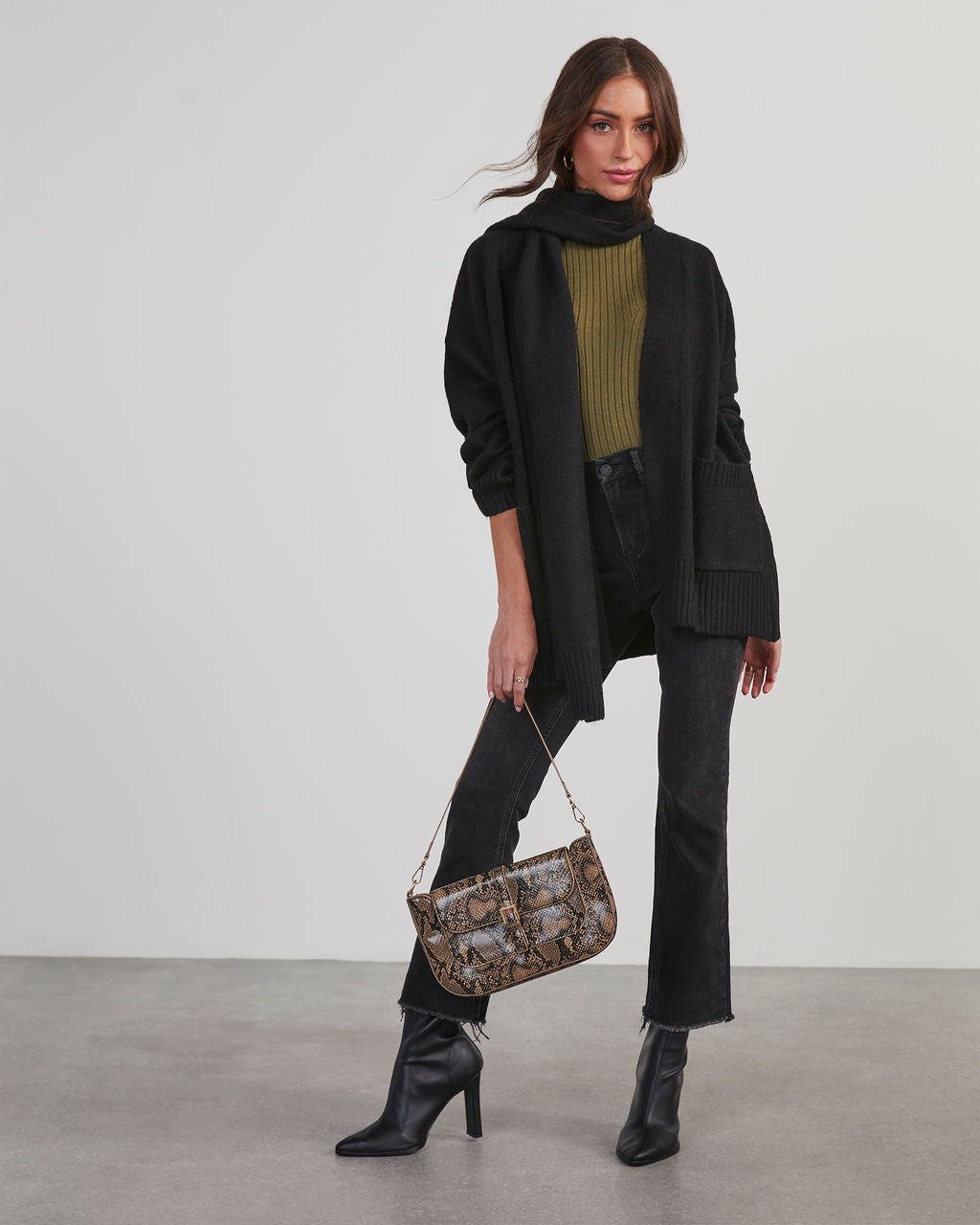 Jarvais Scarf Cardigan-Vogue Logic